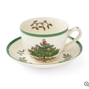 Spode Christmas Tree cup and saucer